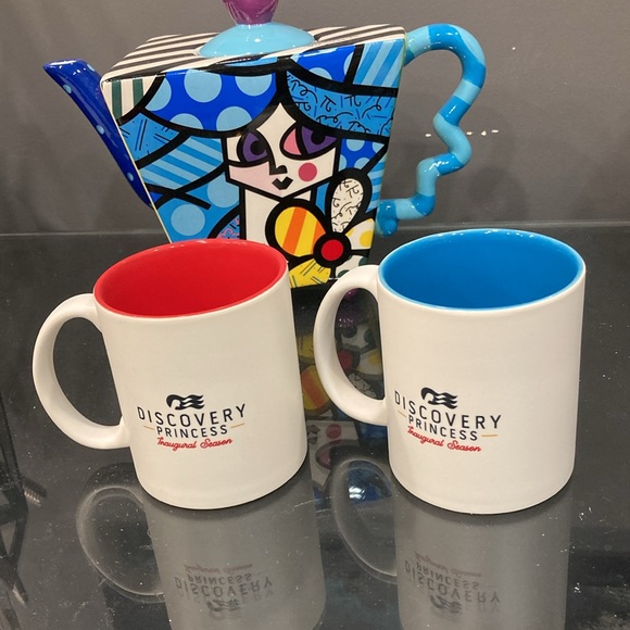 NWOT - Discovery Princess - Two Matching Inaugural Voyage Mugs - Picture 3 of 4